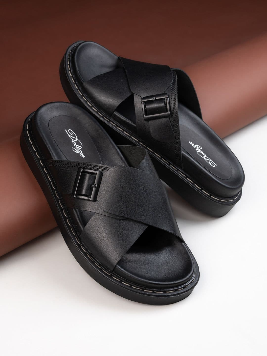 Delize Men Leather Comfort Sandals - view 1