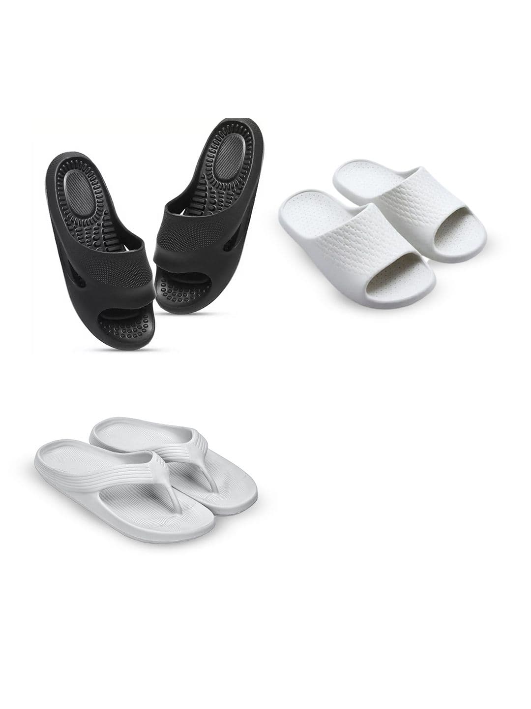 Feel alive Men Set Of 3 Thong Flip-Flops - view 1