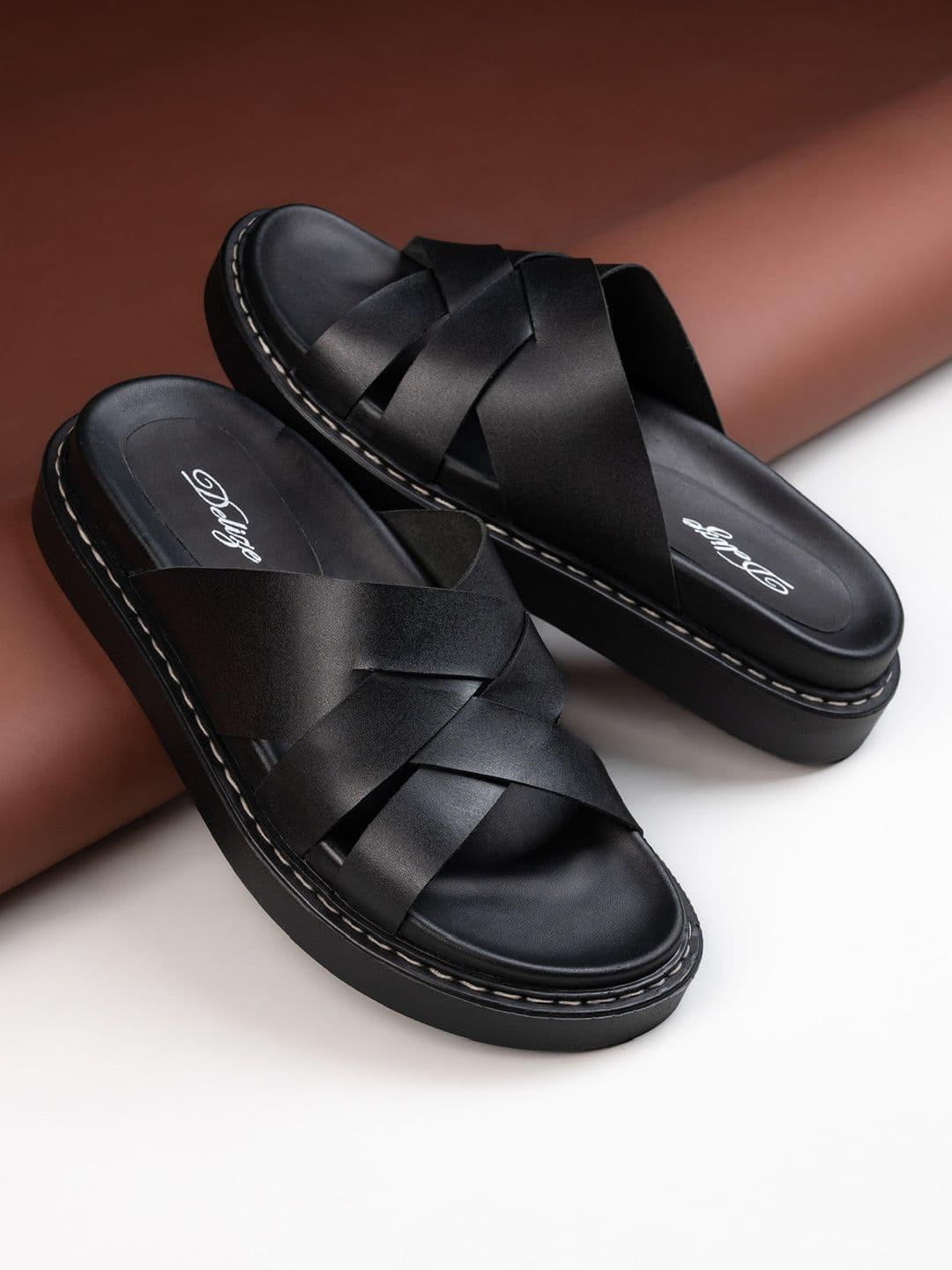 Delize Men Leather Comfort Sandals - view 1