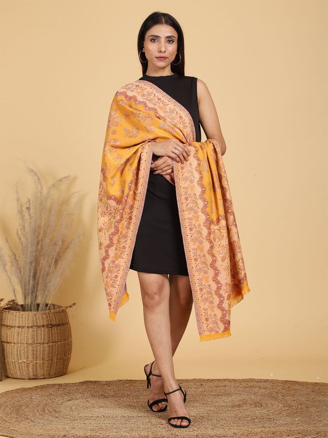 SWI Stylish Woven Design Woolen Shawl - view 1