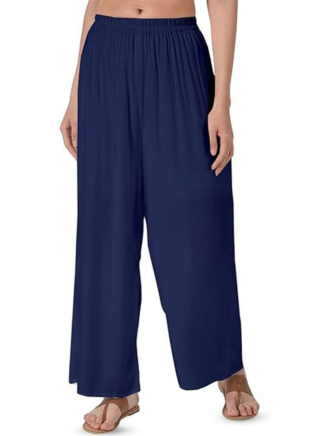 Thrifty Thread Women Flared Knitted Ethnic Palazzos - view 1