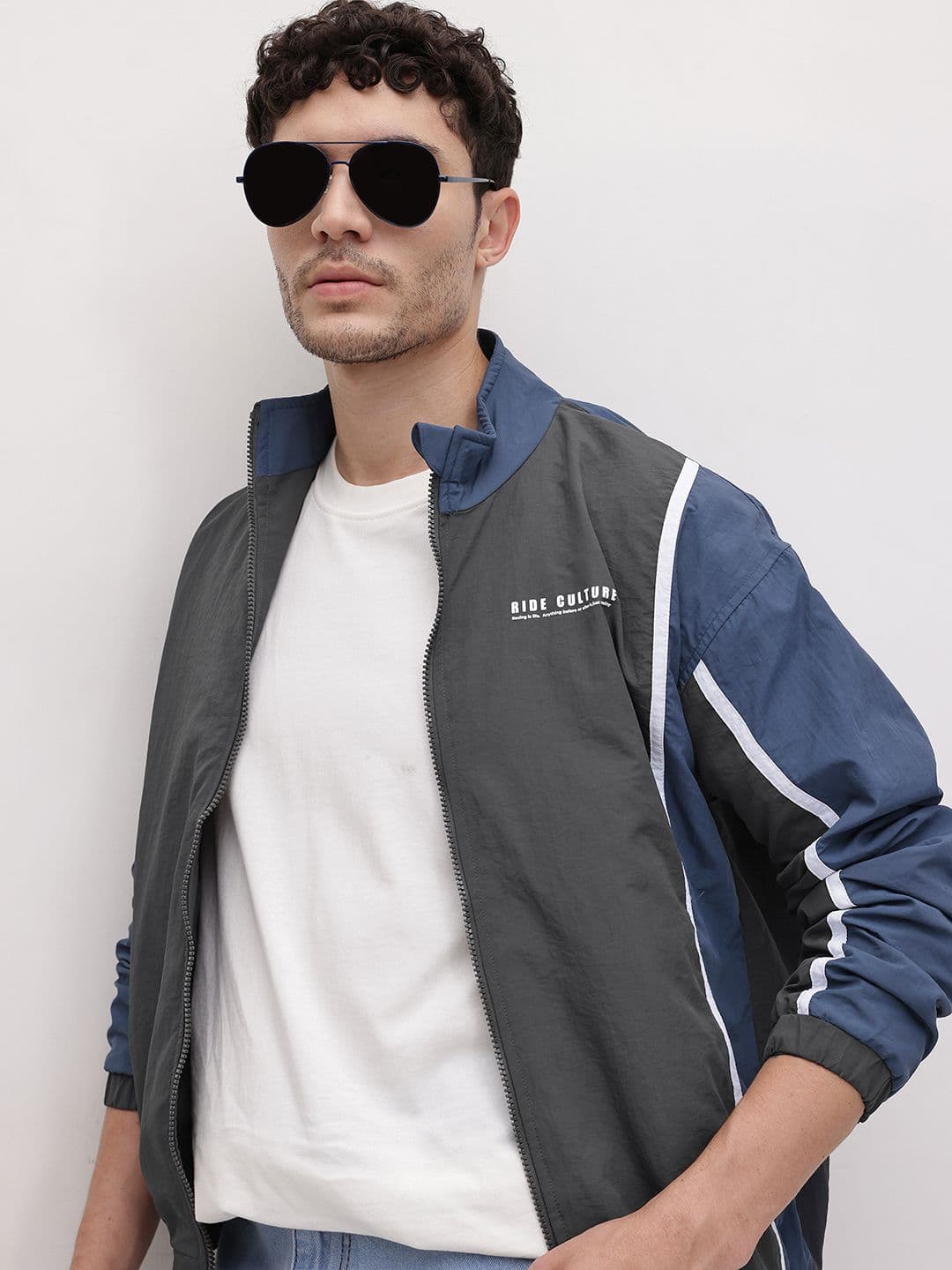 The Roadster Life Co. Paneled Colourblocked Tailored Jacket - view 1