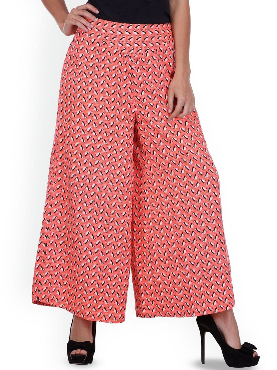 Deewa Women Animal Printed Wide Leg Anti Fit Palazzo - view 1