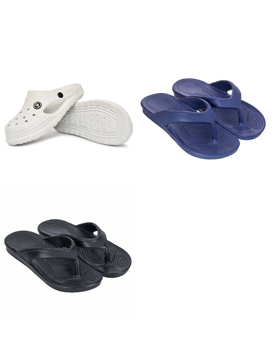 Feel alive Men Set of 3 Lightweight Thong Flip-Flops - view 1