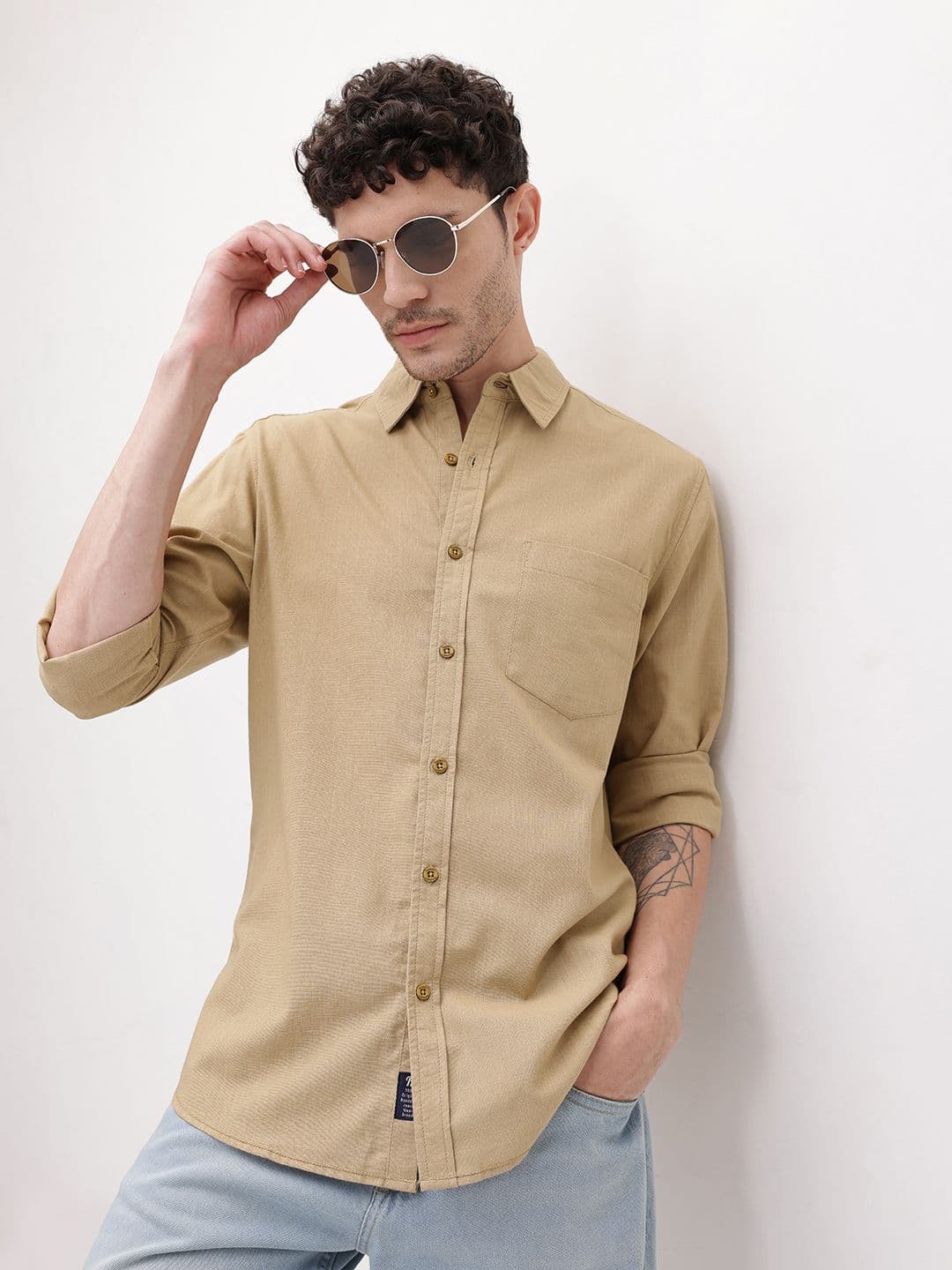 The Roadster Life Co. Pure Cotton Casual Shirt - view 1