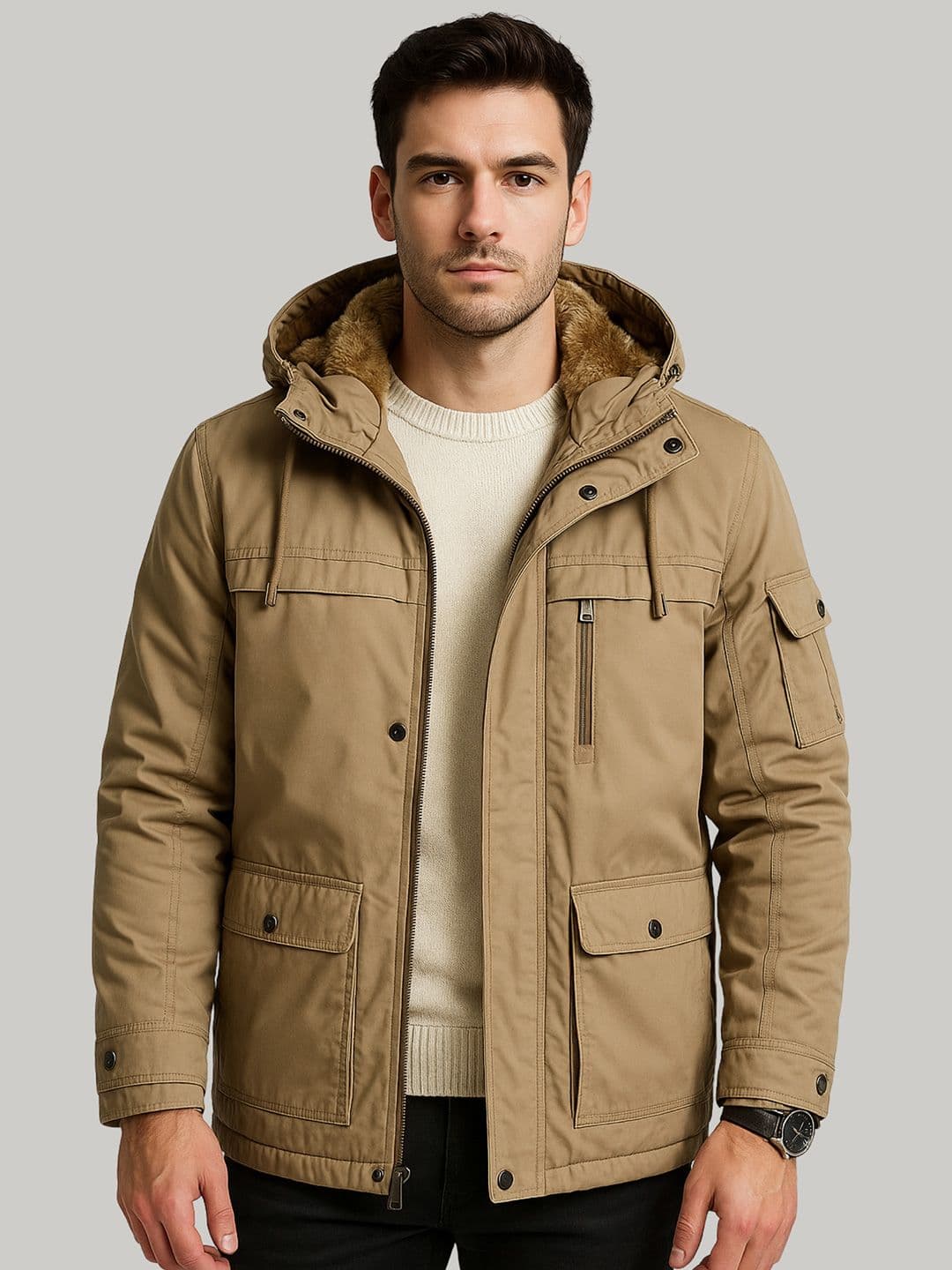 L'monte Hooded Insulator Outdoor Parka Jacket - view 1