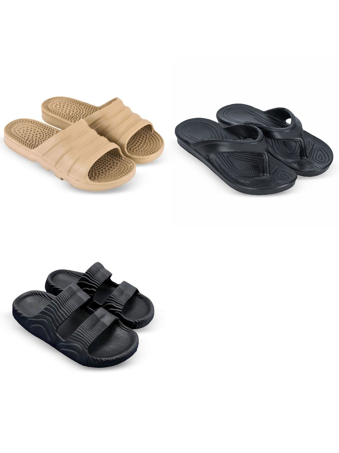 Feel alive Men Set of 3 Lightweight Flip-Flops - view 1