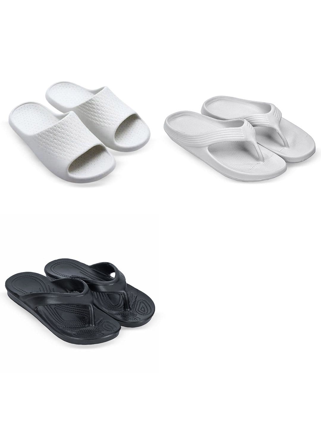 Feel alive Men Set Of 3 Thong Flip-Flops - view 1