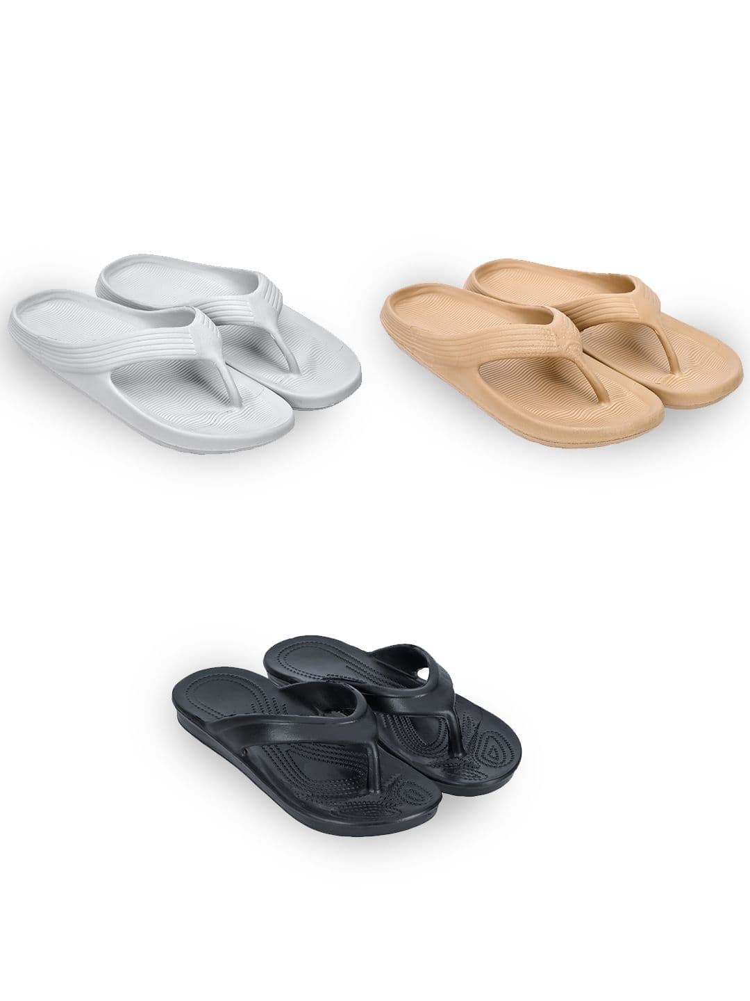 Feel alive Men Set Of 3 Thong Flip-Flops - view 1
