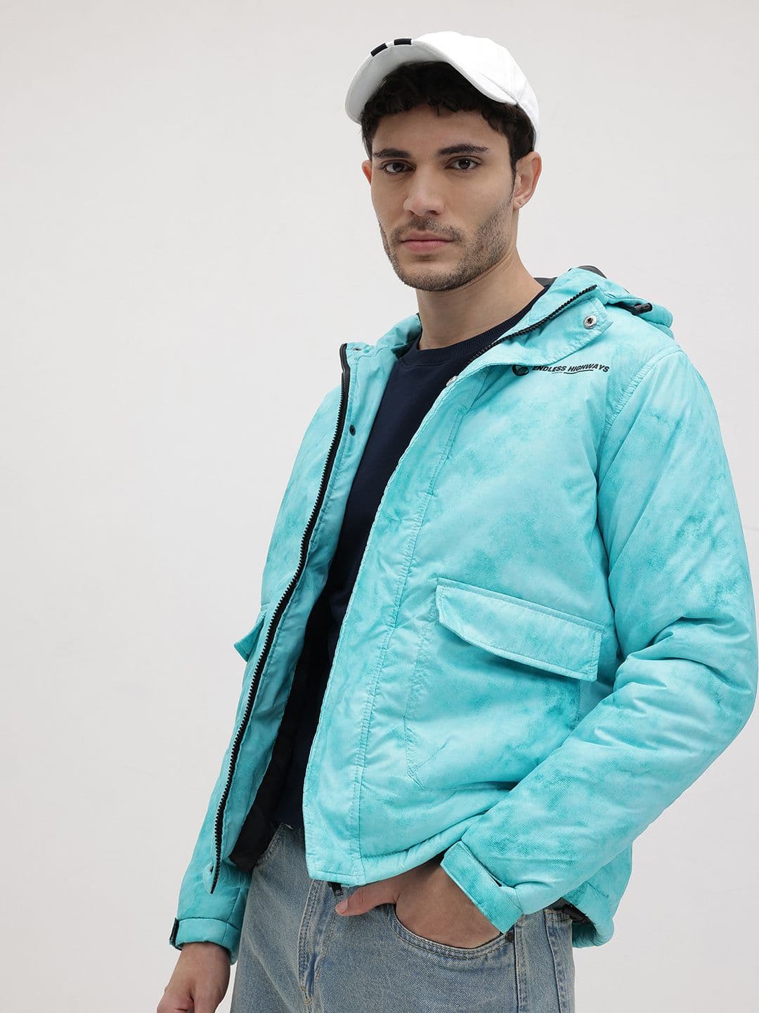 The Roadster Life Co. Tie and Dye Hooded Padded Jacket - view 1