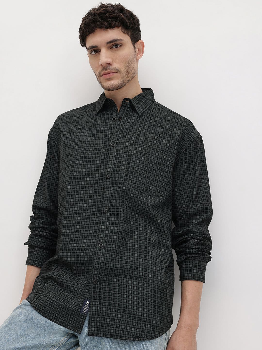 The Roadster Life Co. Tartan Checks Pure Cotton Relaxed Fit Shirt - view 1
