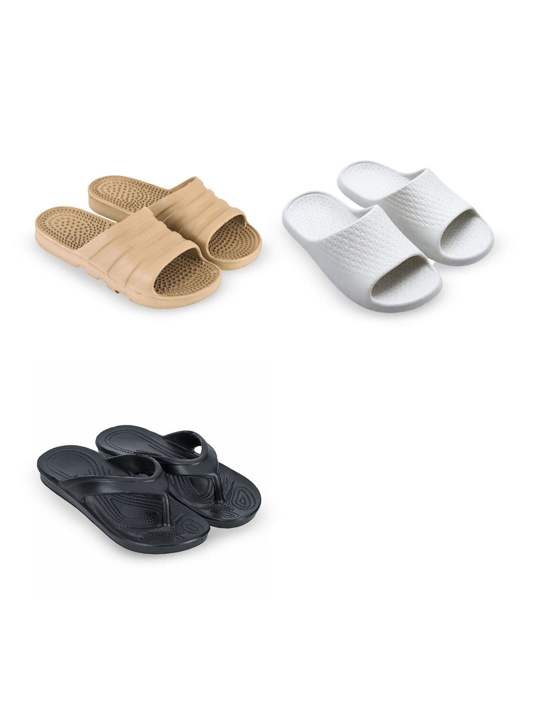 Feel alive Men Pack Of 3 Flip Flops - view 1