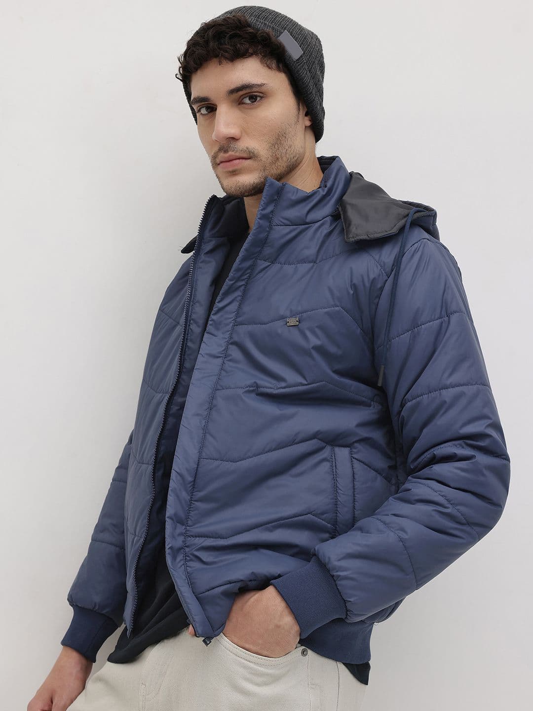 The Roadster Life Co. Padded Jacket with Detachable Hood - view 1
