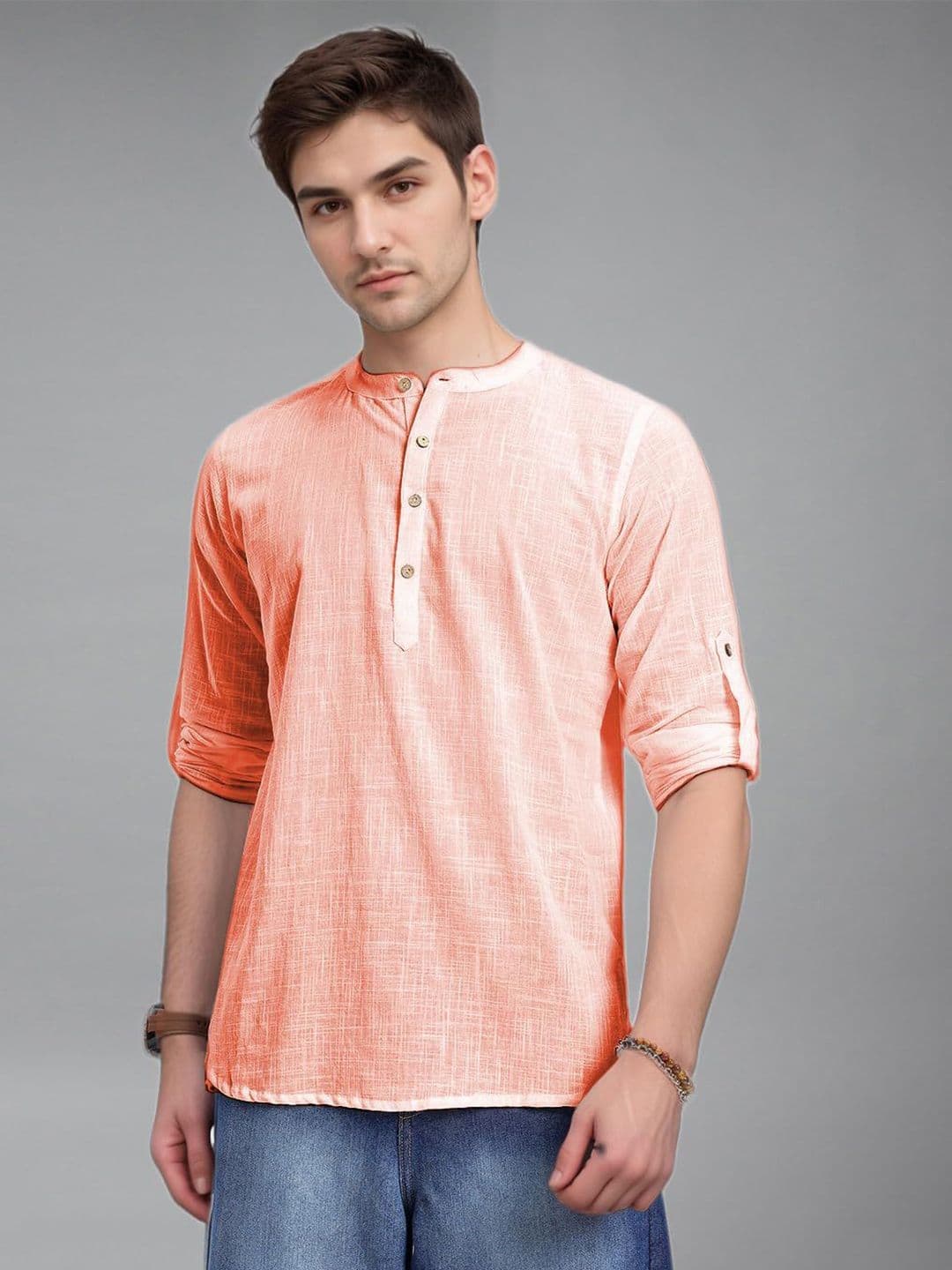 Vida Loca Men Mandarin Collar Kurta - view 1