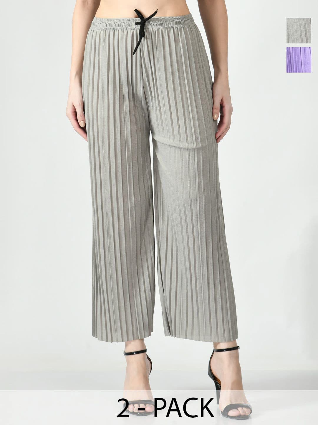 Gladly Women Pack of 2 Wide Leg Palazzos - view 1