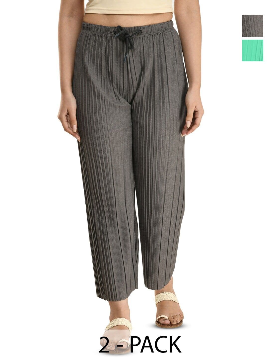 Gladly Women Set Of 2 Regular Palazzos - view 1