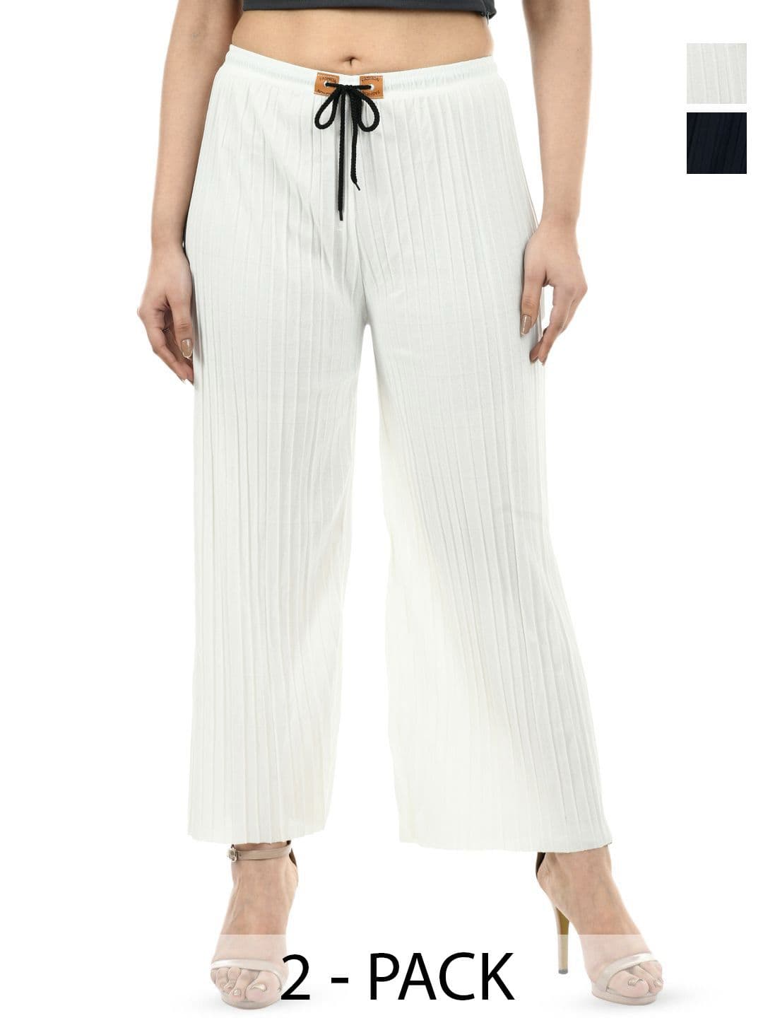 Gladly Women Pack Of 2 Solid Palazzos - view 1