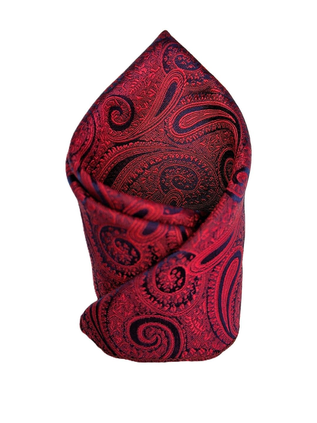 VOICI Men Paisley Design Satin Pocket Square - view 1