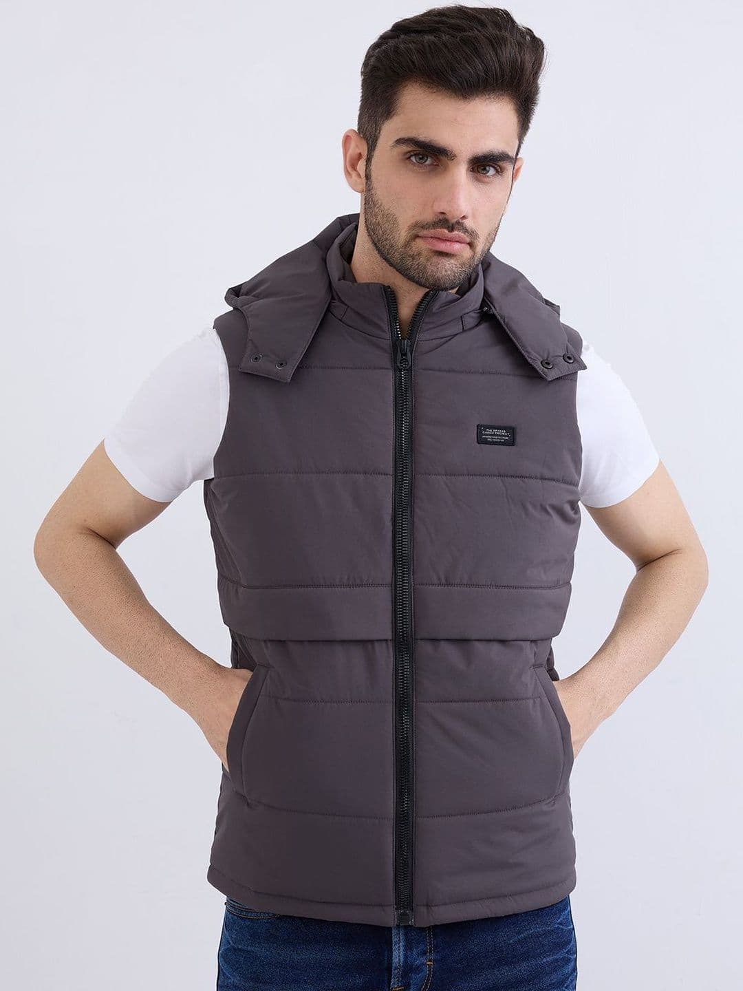 SPYKAR Men Grey Polyester Jackets - view 1