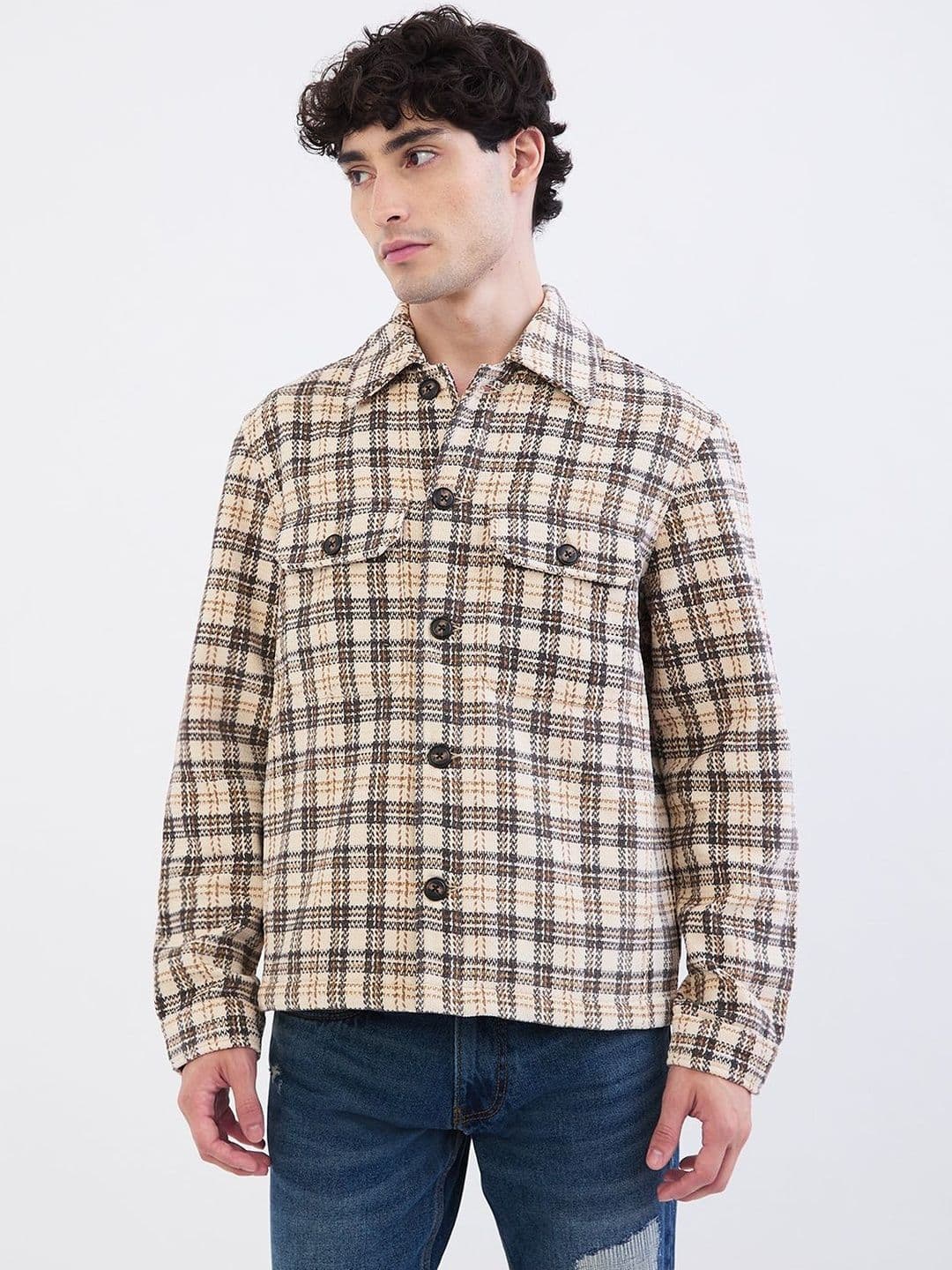 SPYKAR Men Brown Cotton Jackets - view 1
