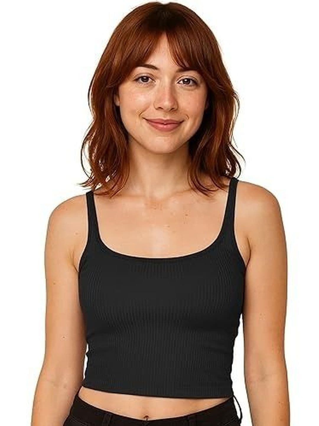 Eleg & Stilance Women Ribbed Knit Scoop Neck Camisole - view 1
