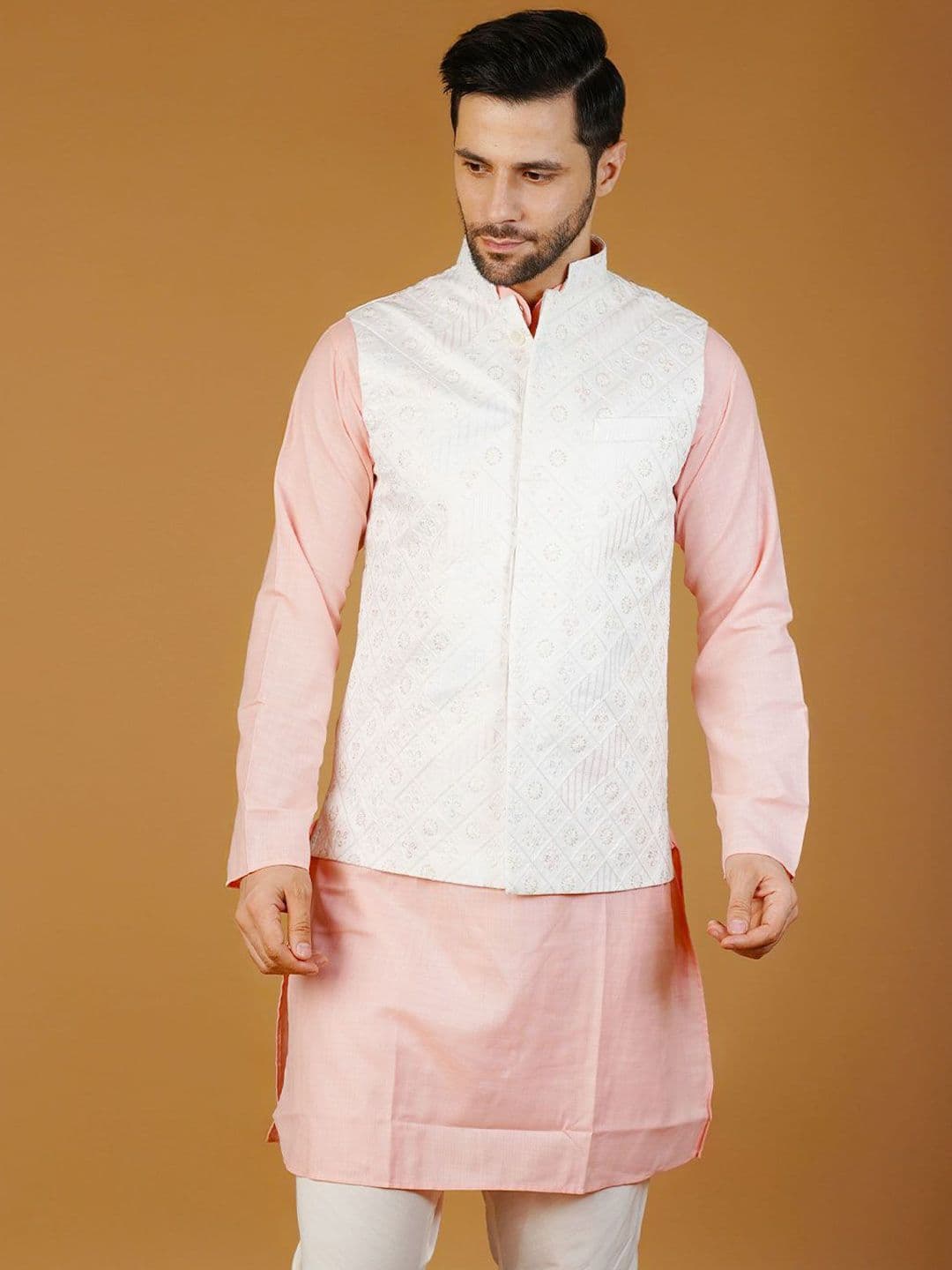 Wintage Embroidered Nehru Jacket - view 1