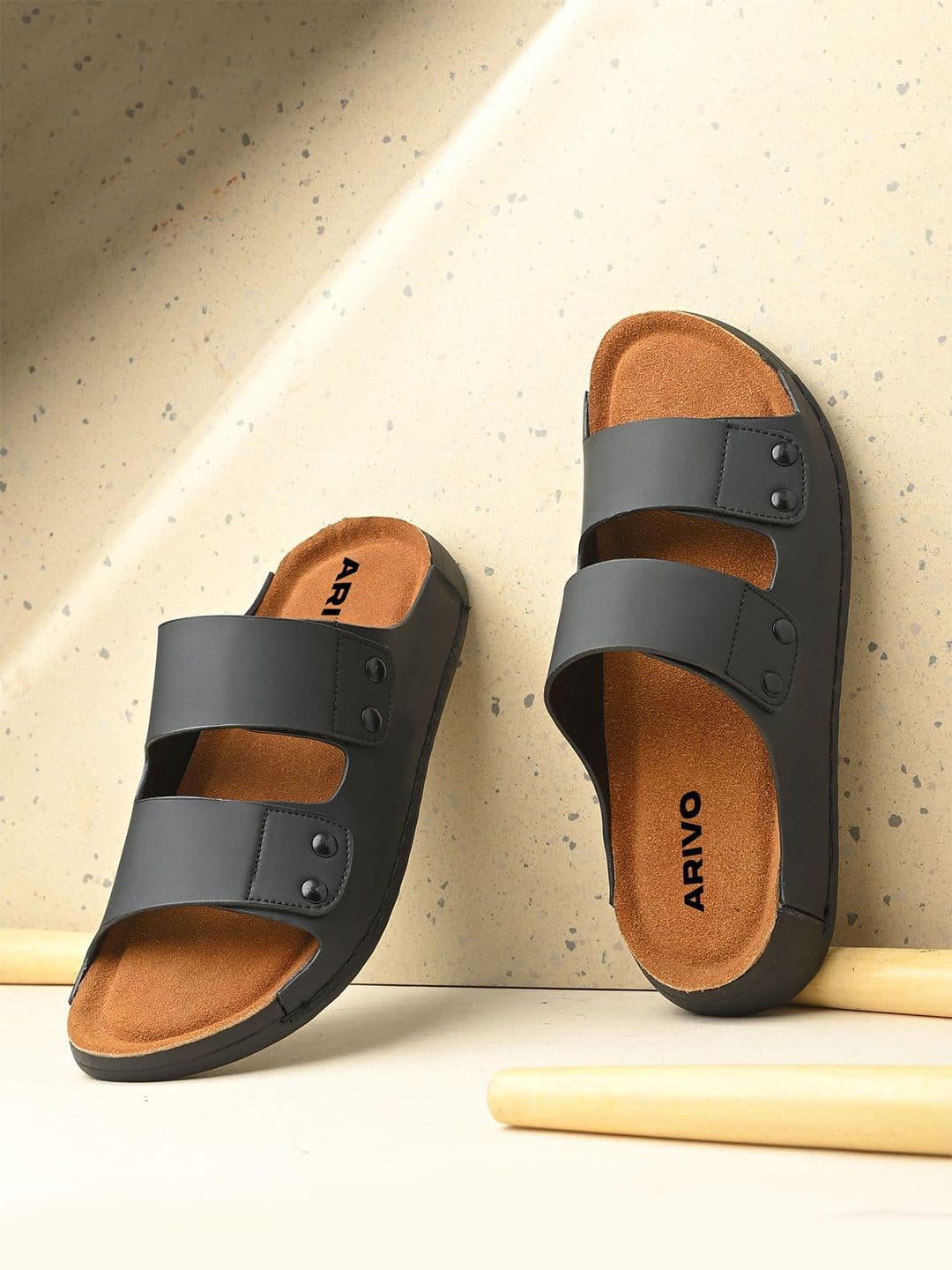 ARIVO Men Slip-On Casual Comfort Sandals with Buckles - view 1