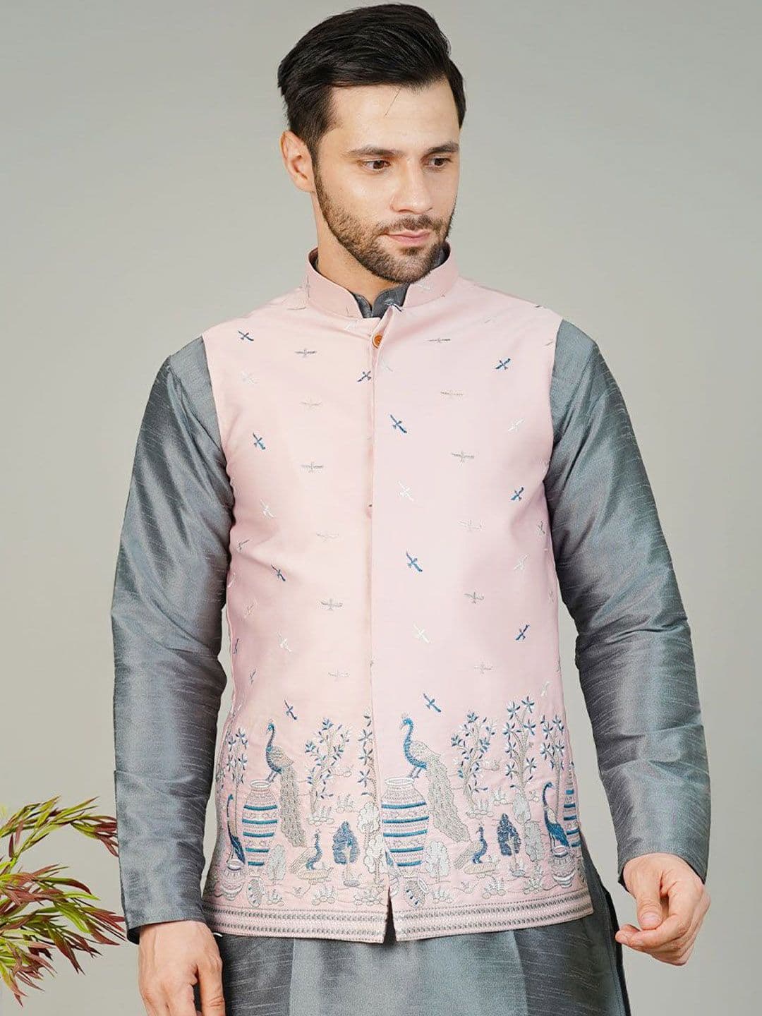 Wintage Embroidered Nehru Jacket - view 1