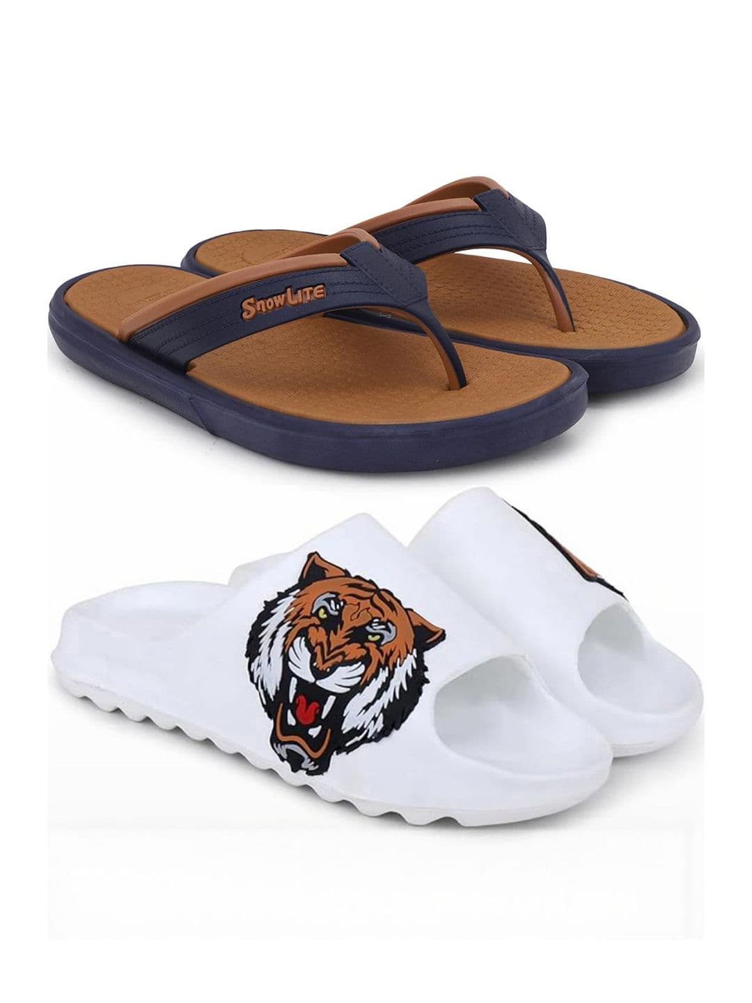 Pampy Angel Men Brown Flip Flops - view 1
