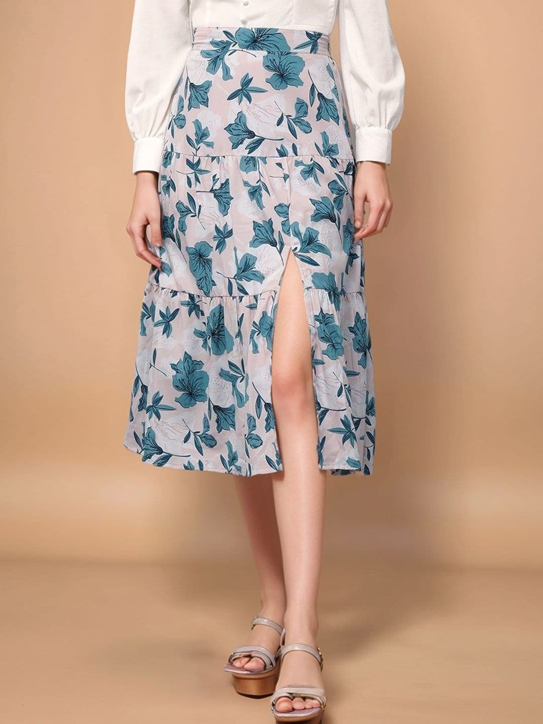 ZYNG Women Floral Printed Flared Skirt - view 1