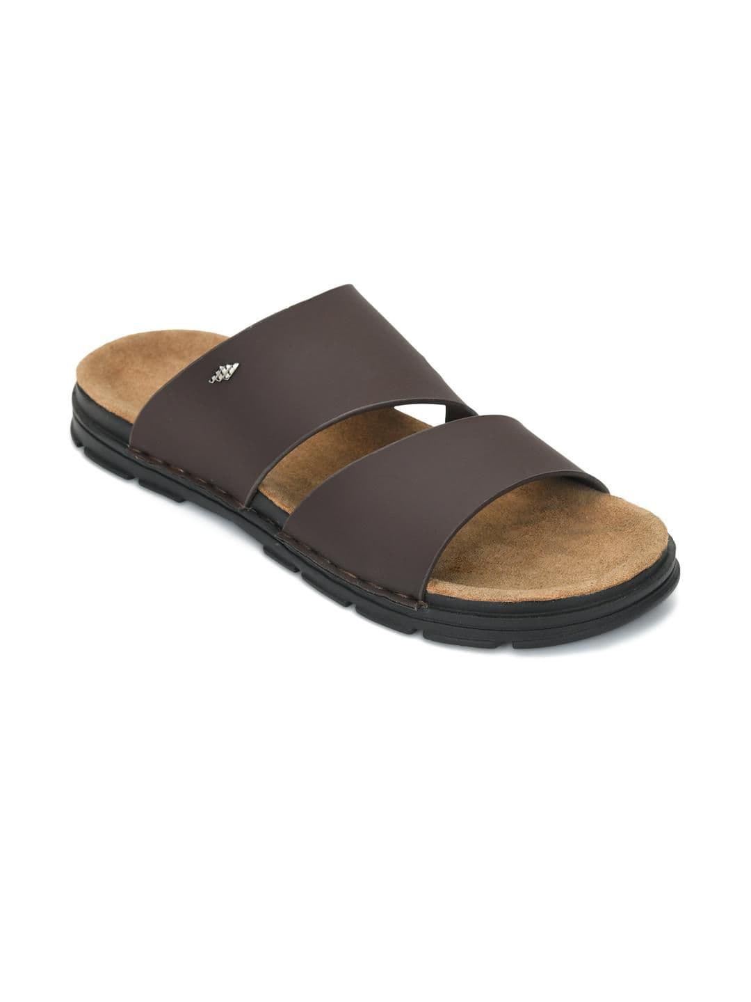 STEPHORN Men Brown Synthetic Leather Comfort Sandals - view 1