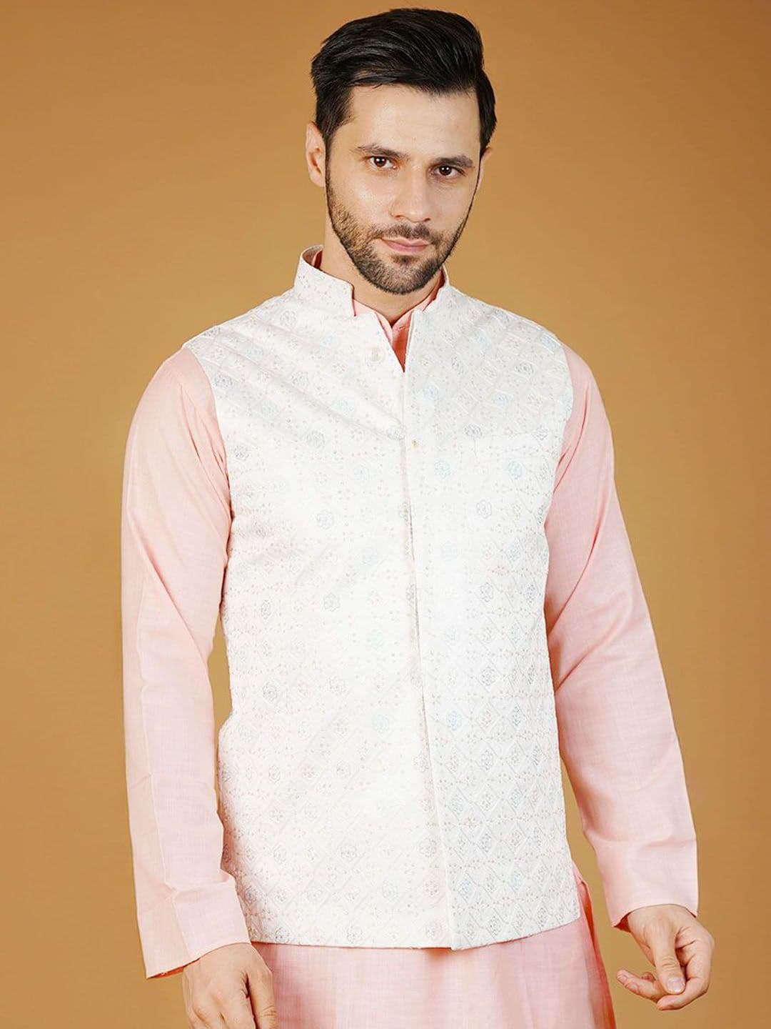Wintage Men Embroidered Nehru Jacket - view 1