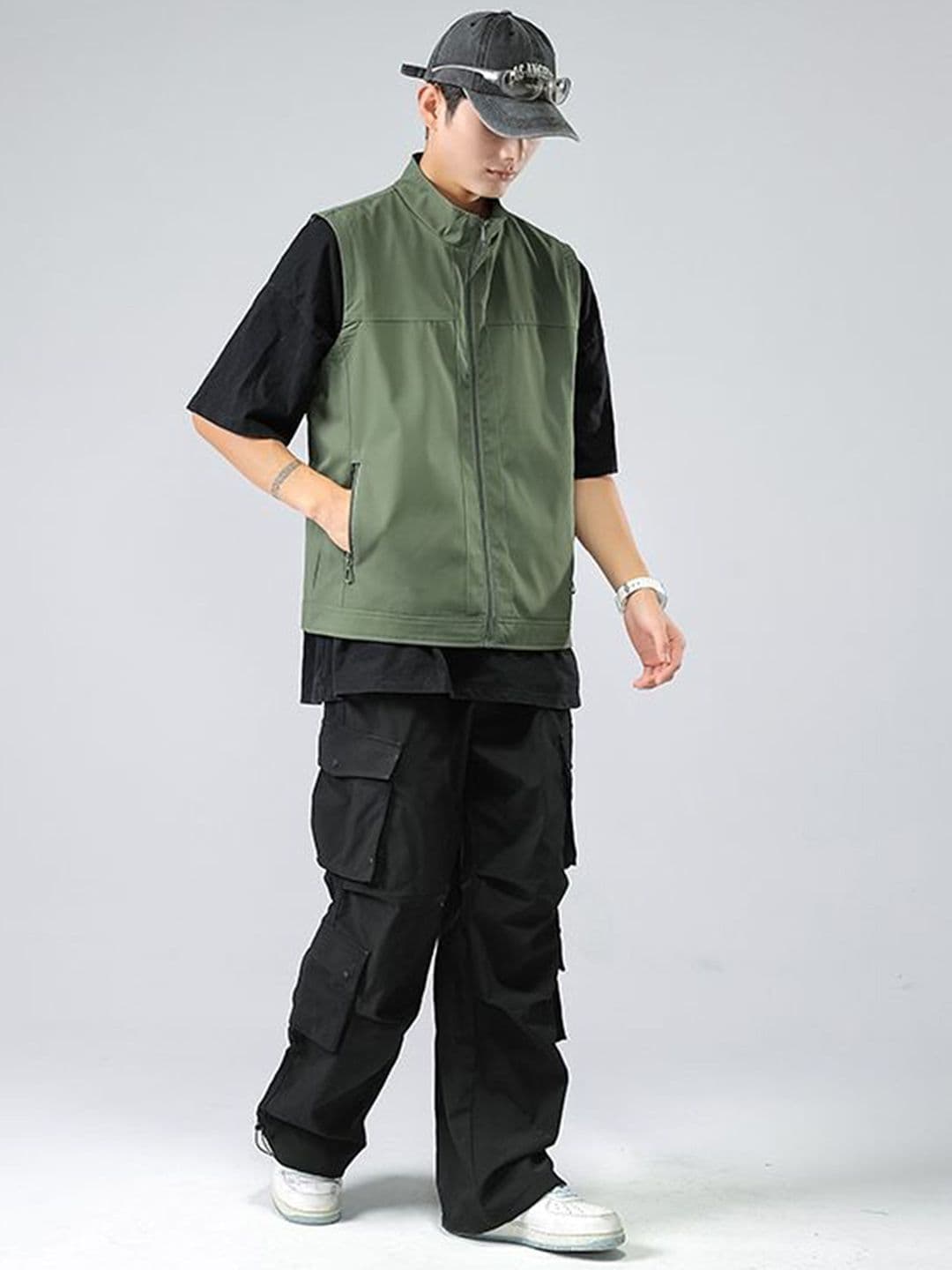 StyleCast x Revolte Unisex Mock Collar Tailored Jacket - view 1