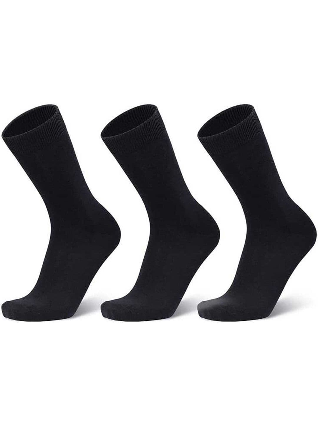 Akeeta Pack of 3 Black Lycra Calf Length Socks - view 1