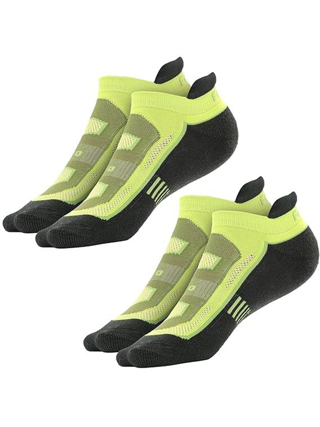 FRIDO Green Pack Of 2 Colorblocked Cotton Ankle-Length Socks - view 1