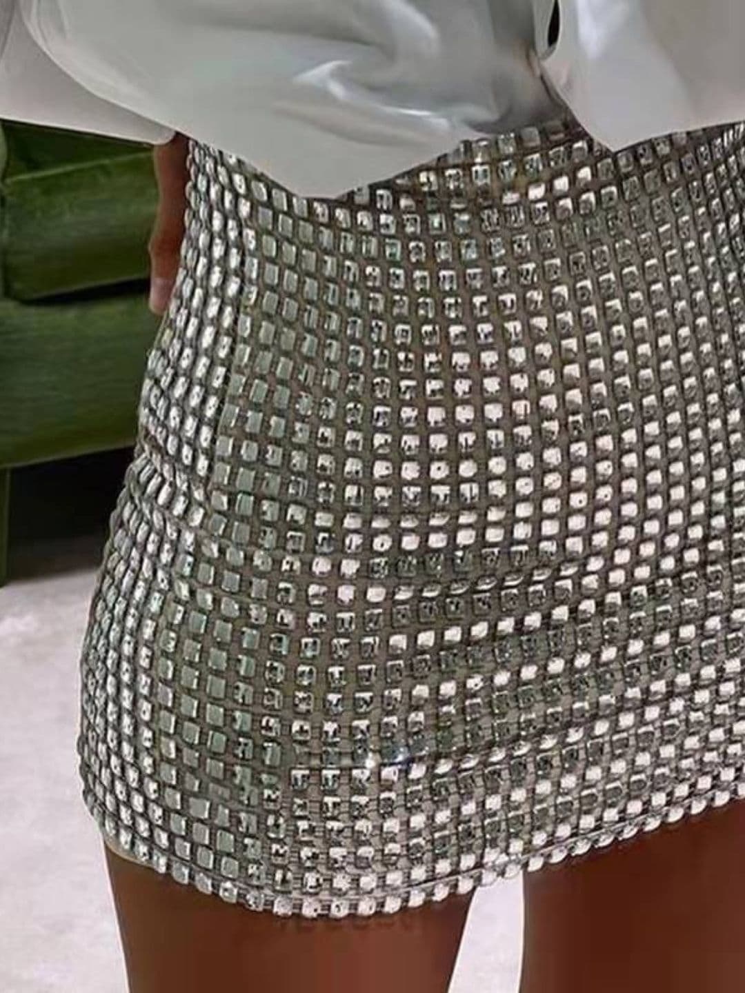 StyleCast Women Embellished Sequinned Straight Mini Skirt - view 1