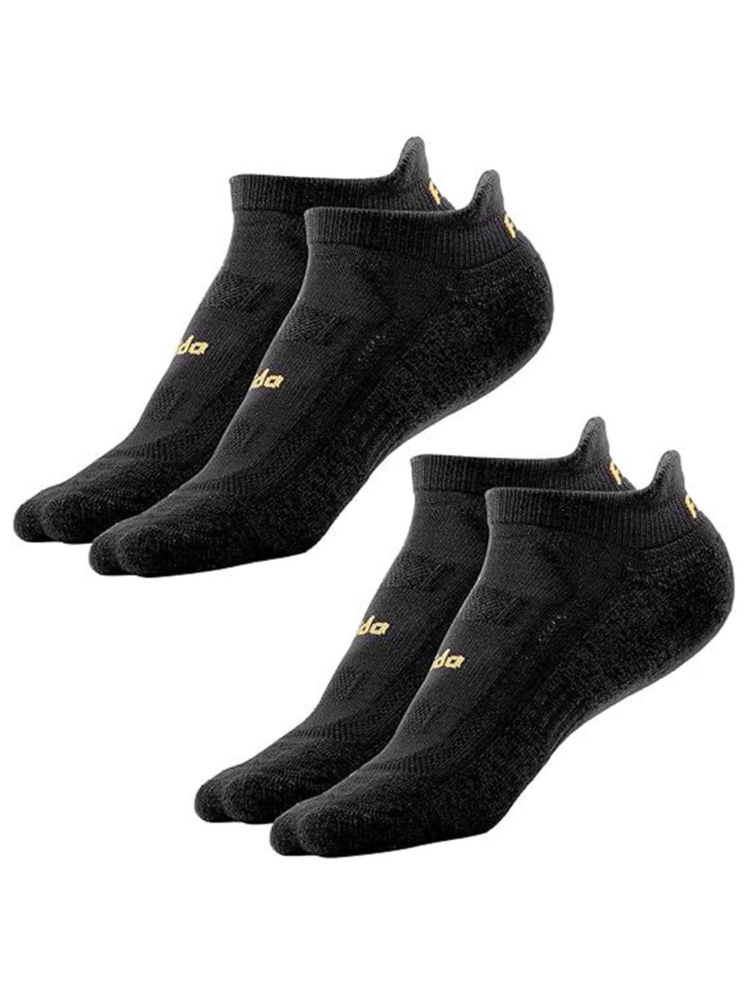 FRIDO Unisex Black Pack Of 2 Ankle-Length Socks - view 1
