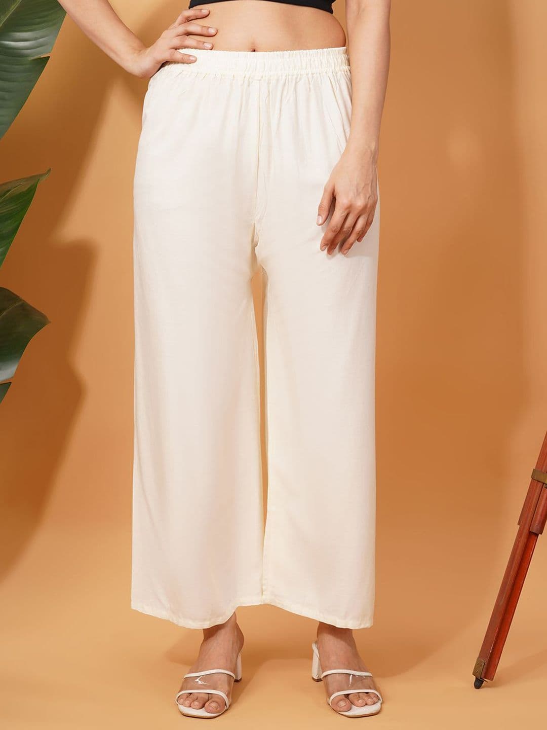 LEGITLOOKS Women Straight Knitted Palazzos - view 1