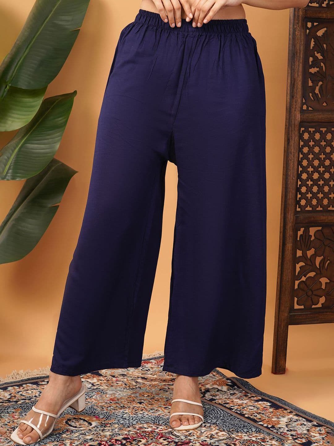 LEGITLOOKS Women Straight Western Cotton Palazzos - view 1