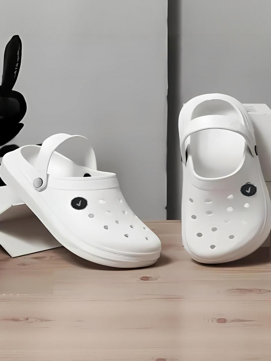 VINTEX Men White Clogs Sandals - view 1