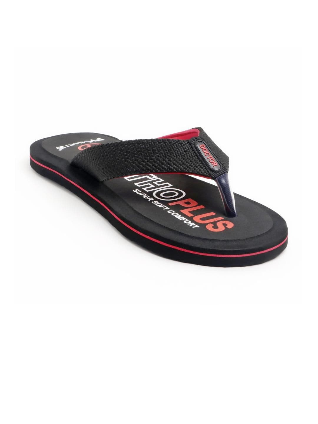 PKKART Men Black EVA Thong Flip-Flops - view 1