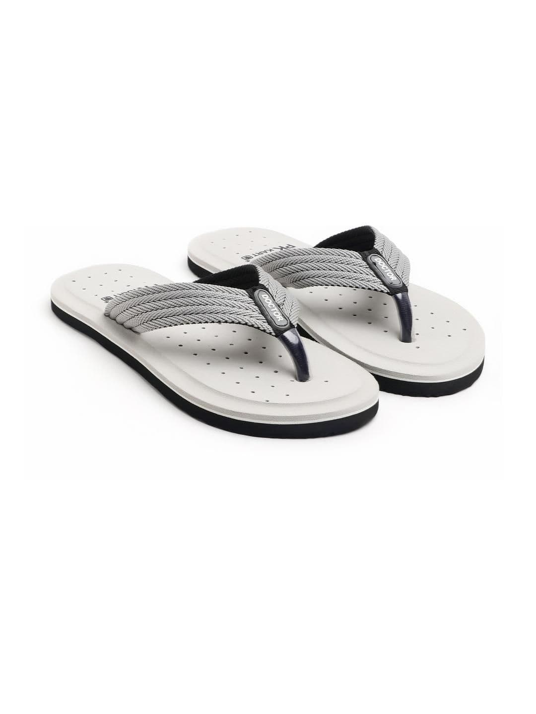 PKKART Men Grey EVA Thong Flip-Flops - view 1