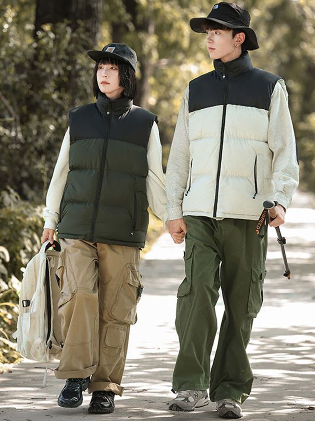 StyleCast x Revolte Unisex Pack of 2 Mock Collar Padded Jacket - view 1