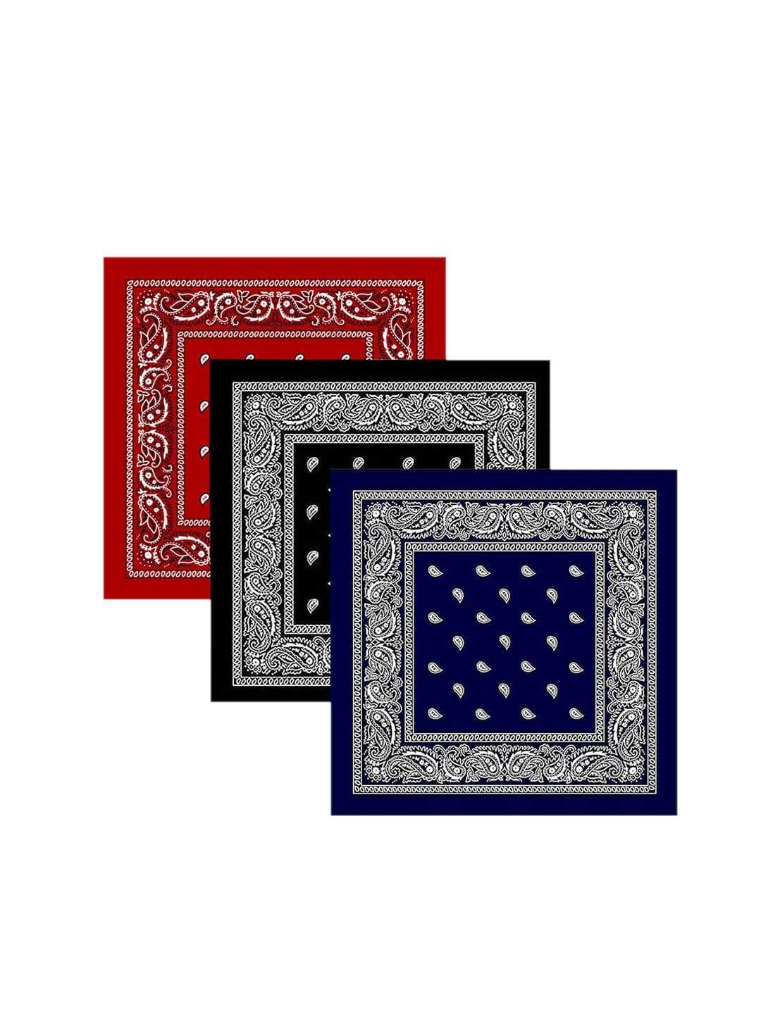 S4S Unisex Pack of 3 Printed Pure Cotton Bandana Headband - view 1