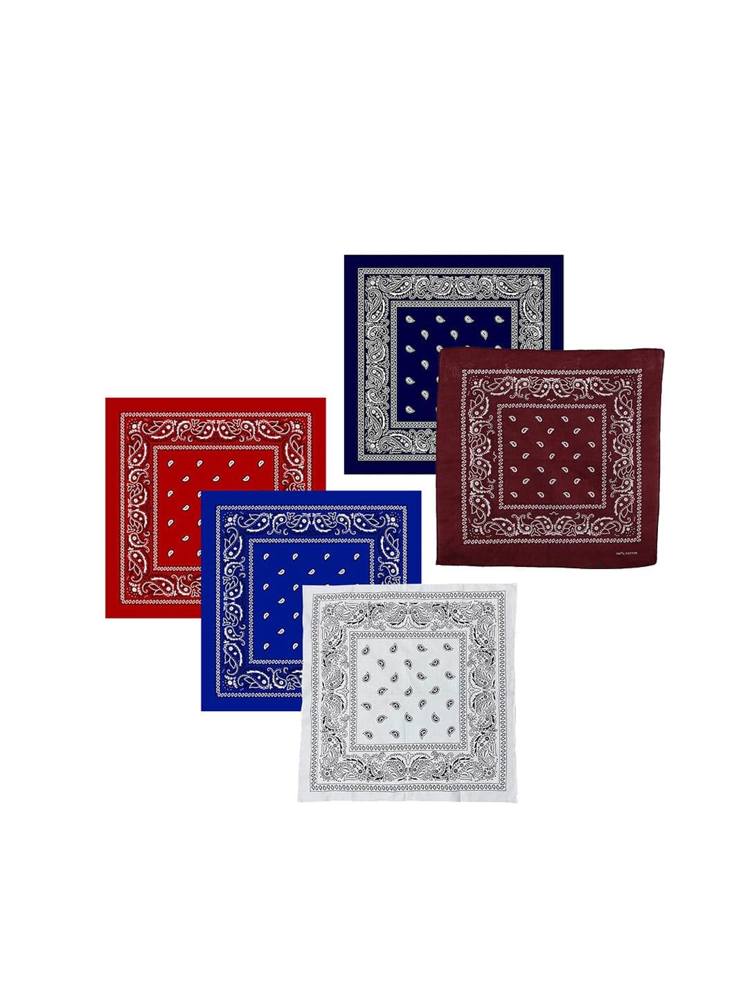 S4S Unisex Pack of 5 Pure Cotton Bandana Headband - view 1