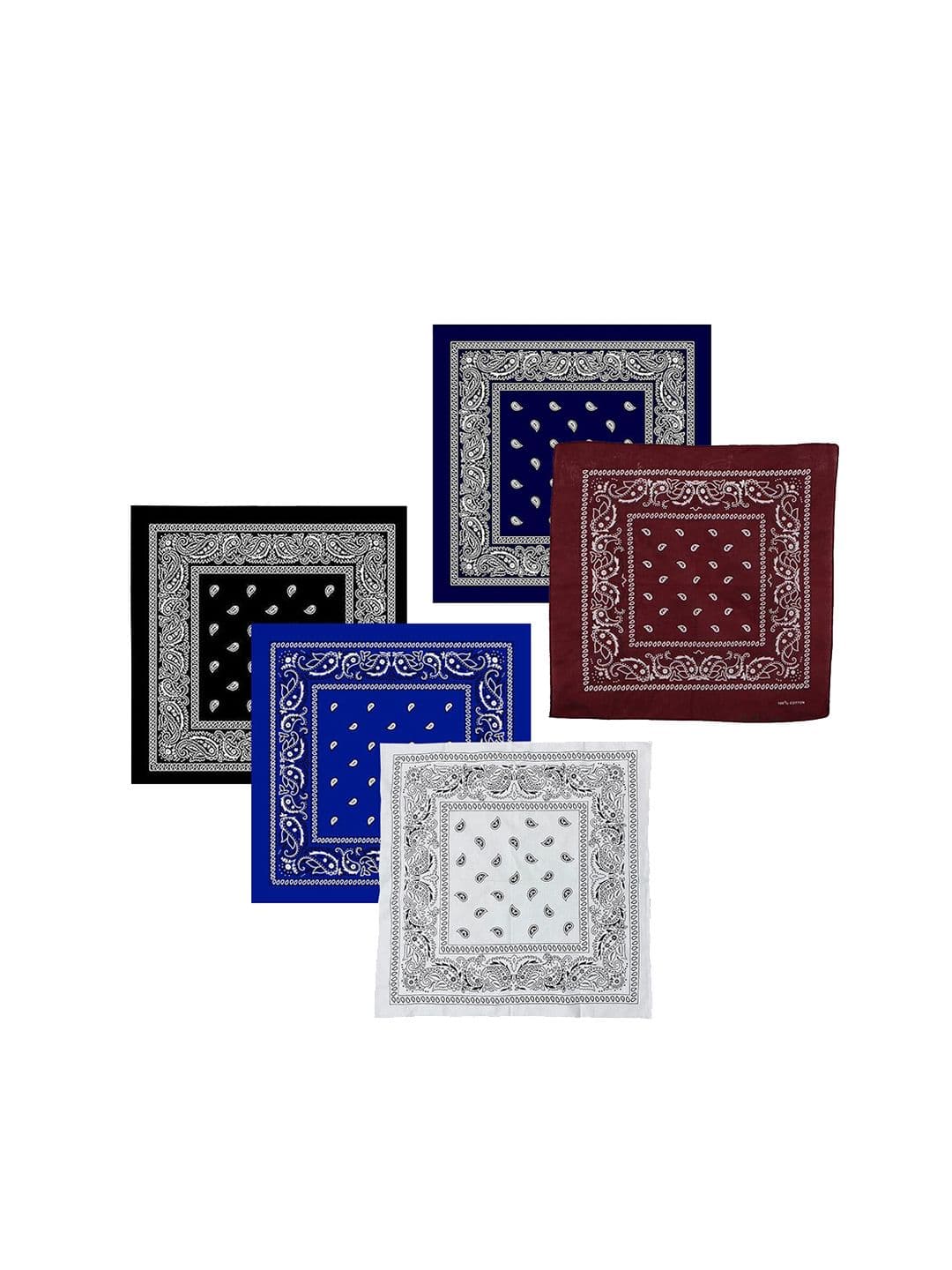 S4S Unisex Pack Of 5 Pure Cotton Printed Bandana - view 1