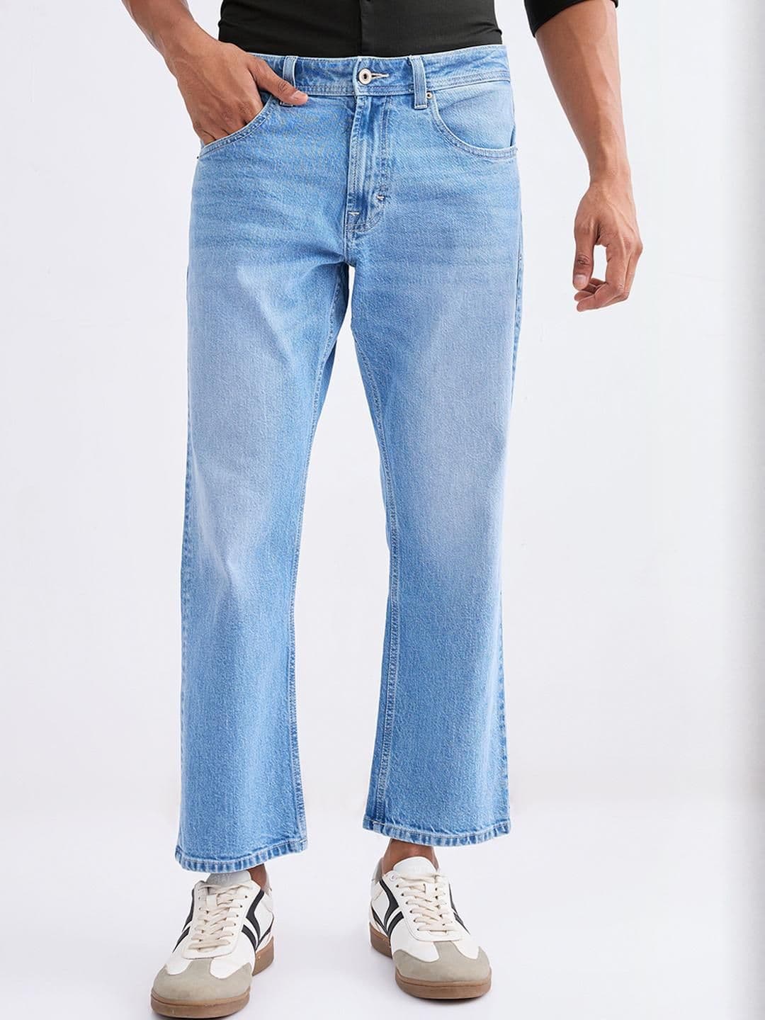 SPYKAR Men Blue Cotton Relaxed Fit Mid-Rise Jeans - view 1