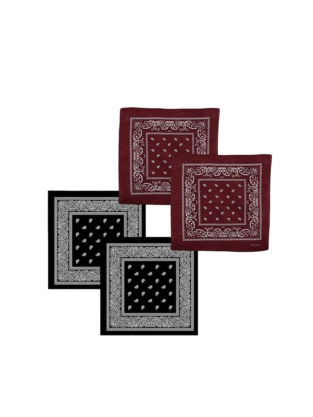 S4S Unisex Pack of 4 Pure Cotton Bandana Headband - view 1
