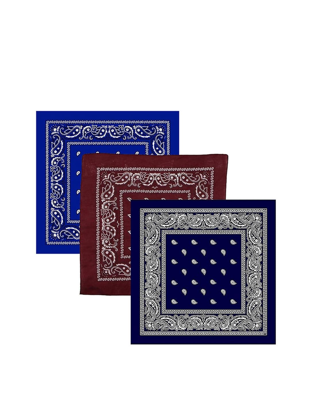 S4S Unisex Pack of 3 Printed Pure Cotton Bandana Headband - view 1