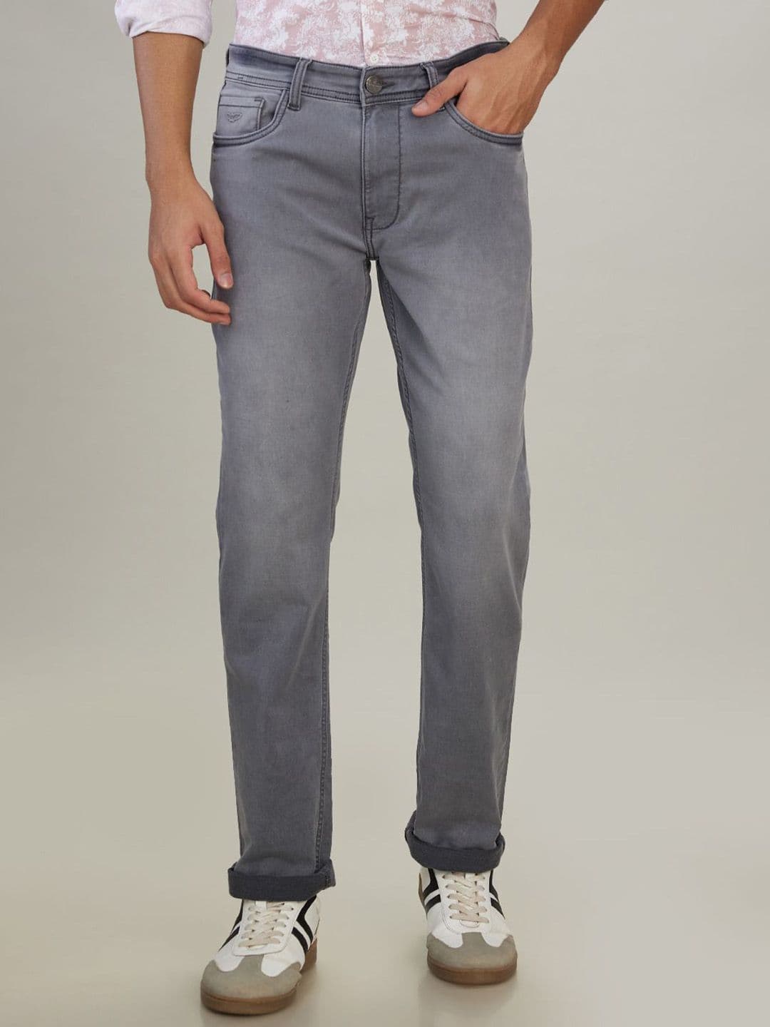 Park Avenue Men Slim Fit Mid-Rise Heavy Fade Jeans - view 1